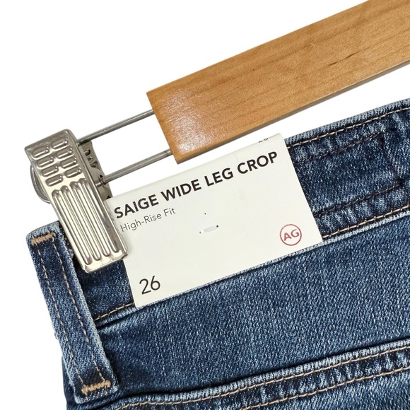 AG Saige Wide Leg Crop Jeans  Enigma Sz 26 NWT - Picture 10 of 14